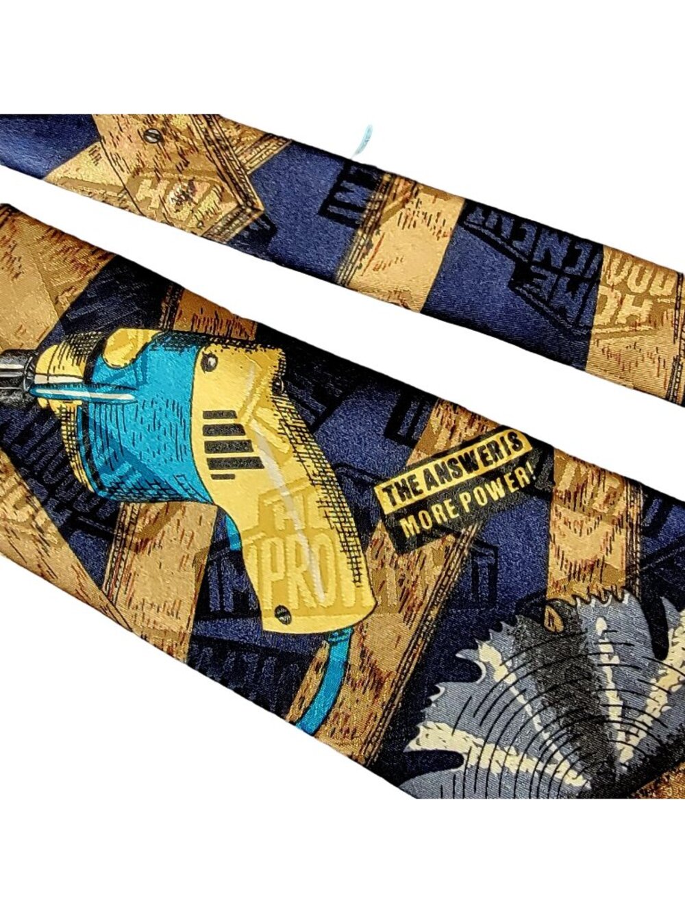 Vintage 90s Home Improvement Neck Tie Men Accessories Tools Retro TV Show Dad